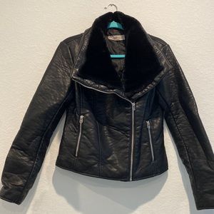 Black moto jacket